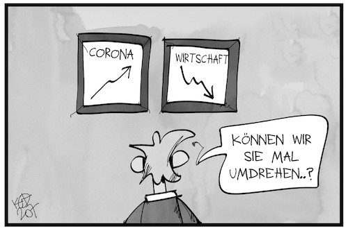 Cartoon: Wirtschaftseinbruch (medium) by Kostas Koufogiorgos tagged karikatur,koufogiorgos,illustration,cartoon,corona,wirtschaft,kurve,einbruch,pandemie,virus,chart,karikatur,koufogiorgos,illustration,cartoon,corona,wirtschaft,kurve,einbruch,pandemie,virus,chart