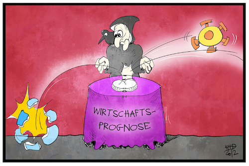 Cartoon: Wirtschaftsprognose (medium) by Kostas Koufogiorgos tagged karikatur,koufogiorgos,illustration,cartoon,ifo,wirtschaft,prognose,corona,pandemie,wahrsagerin,virus,kristallkugel,karikatur,koufogiorgos,illustration,cartoon,ifo,wirtschaft,prognose,corona,pandemie,wahrsagerin,virus,kristallkugel