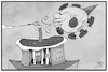 Cartoon: 1 Jahr Corona (small) by Kostas Koufogiorgos tagged karikatur,koufogiorgos,illustration,cartoon,corona,geburtstag,pandemie,lockdown,jubiläum,torte,feier