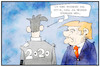 Cartoon: 2020 und Trump (small) by Kostas Koufogiorgos tagged karikatur,koufogiorgos,illustration,cartoon,2020,trump,jahreswechsel,verlust,silvester,usa,präsident