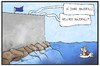 Cartoon: 26 Jahre Mauerfall (small) by Kostas Koufogiorgos tagged karikatur,koufogiorgos,illustration,cartoon,mauerfall,november,flüchtlingskrise,mauer,eu,europa,wasser,meer,ertrinken,mittelmeer,geschichte,ddr,berlin