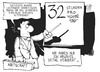 Cartoon: 32 Stunden-Woche (small) by Kostas Koufogiorgos tagged schwesig,familie,arbeit,wirtschaft,arbeitszeit,karriere,karikatur,koufogiorgos