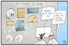 Cartoon: 50 Jahre Internet (small) by Kostas Koufogiorgos tagged karikatur,koufogiorgos,illustration,cartoon,internet,technik,technologie,netz,www,email,nachricht,spam,rechner