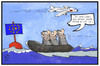 Cartoon: Abschiebungen (small) by Kostas Koufogiorgos tagged karikatur,koufogiorgos,illustration,cartoon,abschiebung,migration,flüchtlinge,deutschland,europa,eu,mittelmeer,flucht,traum,luft,flüchtlingskrise,boot,wasser,flugzeug