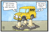 Cartoon: ADAC (small) by Kostas Koufogiorgos tagged karikatur,koufogiorgos,illustration,cartoon,adac,säulen,räder,auto,verein,automobilclub,reform