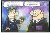 Cartoon: AfD-Wahlwerbung (small) by Kostas Koufogiorgos tagged karikatur,koufogiorgos,illustration,cartoon,afd,werbung,wahl,elefantenrunde,swr,presse,medien,reporter,interview,journalist,partei,politik