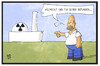 Cartoon: AKW-Sicherheit (small) by Kostas Koufogiorgos tagged karikatur,koufogiorgos,illustration,cartoon,akw,atomkraftwerk,homer,simpson,comicfigur,kontrolleur,kontrolle,nuklear,energie