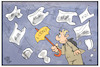 Cartoon: Aldi (small) by Kostas Koufogiorgos tagged karikatur,koufogiorgos,illustration,cartoon,aldi,wirtschaft,einzelhandel,lebensmittel,plastik,tueten,klimaschutz,umwelt