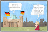 Cartoon: Alles neu in Berlin (small) by Kostas Koufogiorgos tagged karikatur,koufogiorgos,illustration,cartoon,berlin,reichstag,bundestag,merkel,neuerung,veränderung,bundespräsidentenwahl,kanzlerkandidatin,bundestagswahl,politik