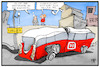 Cartoon: Alles OK in der BRD (small) by Kostas Koufogiorgos tagged karikatur,koufogiorgos,illustration,cartoon,brd,funkloch,michel,bahn,bundeswehr,berateraffäre