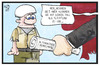 Cartoon: Alternativer Nobelpreis (small) by Kostas Koufogiorgos tagged karikatur,koufogiorgos,illustration,cartoon,alternativer,nobelpreis,weisshelm,auszeichnung,flüchtling,syrien