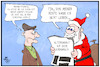 Cartoon: Altersarmut (small) by Kostas Koufogiorgos tagged karikatur,koufogiorgos,illustration,cartoon,altersarmut,weihnachtsmann,rente,ruhestand,geld,arm,sozial