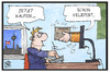 Cartoon: Amazon liefert (small) by Kostas Koufogiorgos tagged karikatur,koufogiorgos,illustration,cartoon,amazon,handel,computer,internet,versand,online,lieferung,unternehmen,kunde,bestellung,berlin