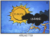 Cartoon: Aprilwetter in Europa (small) by Kostas Koufogiorgos tagged karikatur,koufogiorgos,cartoon,illustration,eu,sonne,wetter,regen,politik,ukraine,wolke,gewitter,himmel