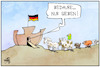 Cartoon: Arche Deutschland (small) by Kostas Koufogiorgos tagged karikatur,koufogiorgos,illustration,cartoon,noah,arche,evakuierung,sieben,afghanistan