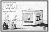 Cartoon: Asylpaket II (small) by Kostas Koufogiorgos tagged karikatur,koufogiorgos,illustration,cartoon,asylpaket,paket,schachtel,schockbild,fluechtlingspolitik,michel,schock,schreck,ertrinken