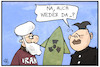 Cartoon: Atomprogramm (small) by Kostas Koufogiorgos tagged karikatur,koufogiorgos,illustration,cartoon,atomprogramm,nuklear,atom,nordkorea,kim,jong,un,iran,konflikt