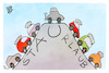 Cartoon: Auf in den StaUrlaub (small) by Kostas Koufogiorgos tagged karikatur,koufogiorgos,urlaub,stau,auto,verkehr,ferien,reise