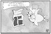 Cartoon: Aufgehobene Reisewarnung (small) by Kostas Koufogiorgos tagged karikatur,koufogiorgos,illustration,cartoon,reise,urlaub,reisewarnung,fisch,meer,corona,pandemie