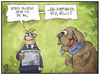 Cartoon: BaföG (small) by Kostas Koufogiorgos tagged illustration,cartoon,koufogiorgos,karikatur,bafög,bank,hund,geld,student,gier,bildung,politik,wirtschaft