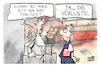 Cartoon: Bahn (small) by Kostas Koufogiorgos tagged karikatur,koufogiorgos,bahn,verlust,unpünktlich,verspätet