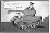 Cartoon: Bahn und Bundeswehr (small) by Kostas Koufogiorgos tagged karikatur,koufogiorgos,illustration,cartoon,bahn,bundeswehr,soldat,panzer,mobilität,mitarbeiter,lokführer,militär