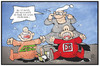 Cartoon: Bahn und GDL (small) by Kostas Koufogiorgos tagged karikatur,koufogiorgos,illustration,cartoon,gdl,bahn,streik,kindergarte,streit,arbeitskampf,einigung,tarifstreit,lokführer,eisenbahner