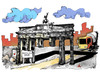 Cartoon: Berliner Baustellenzufahrt (small) by Kostas Koufogiorgos tagged baustelle,zufahrt,east,side,gallery,bauwerk,berlin,protest,ddr,karikatur,kostas,koufogiorgos