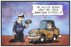 Cartoon: Blitzmarathon (small) by Kostas Koufogiorgos tagged karikatur,koufogiorgos,illustration,cartoon,blitzmarathon,sprint,auto,autofahrer,polizist,verkehr,tempolimit,kontrolle,geschwindigkeit