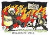 Cartoon: Brasilianische Spiele (small) by Kostas Koufogiorgos tagged brasilien,fussball,demonstration,polizei,protest,wm,weltmeisterschaft,karikatur,koufogiorgos