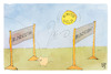 Cartoon: Bürgergeld (small) by Kostas Koufogiorgos tagged koufogiorgos,karikatur,bürgergeld,hürde,bundestag,bundesrat,geld