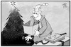 Cartoon: Bundesregierung (small) by Kostas Koufogiorgos tagged karikatur,koufogiorgos,illustration,cartoon,bundesregierung,geschenk,weihnachten,leere,regierungsbildung,michel,demokratie,politik,enttäuschung
