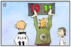 Cartoon: Bundestrainer-Auswechslung (small) by Kostas Koufogiorgos tagged karikatur,koufogiorgos,illustration,cartoon,flick,löw,bundestrainer,fussball,dfb,auswechslung,coach,sport,nationalmannschaft