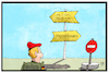 Cartoon: Bundeswehr (small) by Kostas Koufogiorgos tagged karikatur,koufogiorgos,illustration,cartoon,bundeswehr,inspektor,rüstung,panne,haltung,skandal,militär,aufklärung