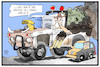 Cartoon: Bußgeld für VW (small) by Kostas Koufogiorgos tagged karikatur,koufogiorgos,illustration,cartoon,usa,justiz,pick,up,truck,geländewagen,vw,volkswagen,amerikaner,dieselgate,abgasskandal,auto,umwelt,luft,verschmutzung,wirtschaft,autobauer