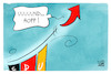 Cartoon: CDU-Logo (small) by Kostas Koufogiorgos tagged karikatur,koufogiorgos,logo,afd,cdu,partei,sprungschanze