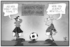 Cartoon: Champions League-Rechte (small) by Kostas Koufogiorgos tagged karikatur,koufogiorgos,illustration,cartoon,champions,league,fussball,prime,amazon,pokal,bestellen,kaufen,lieferung,sport,fernsehen,streamen,übertragung,rechte