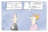 Cartoon: Christine Lambrecht (small) by Kostas Koufogiorgos tagged karikatur,koufogiorgos,lambrecht,scholz,merkel,vertrauen,rücktritt,verteidigungsministerin