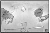 Cartoon: CO2-Preis (small) by Kostas Koufogiorgos tagged karikatur,koufogiorgos,illustration,cartoon,cdu,partei,co2,preis,klimapekt,umweltschutz,streit,debatte,ping,pong
