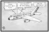 Cartoon: Cockpit (small) by Kostas Koufogiorgos tagged karikatur,koufogiorgos,illustration,cartoon,cockpit,pilot,flugzeug,vereinigung,gewerkschaft,lufthansa,tarifgespräch,tarifkonflikt,schallmauer,durchbruch,scheitern,streik,arbeit,arbeitgeber