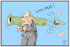 Cartoon: Corona-Bazooka (small) by Kostas Koufogiorgos tagged karikatur,koufogiorgos,illustration,cartoon,corona,bazooka,scholz,rettungspaket,finanzhilfe,pandemie