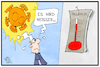 Cartoon: Corona-Fallzahlen (small) by Kostas Koufogiorgos tagged karikatur,koufogiorgos,illustration,cartoon,corona,fallzahlen,sonne,virus,thermometer,pandemie,deutschland,michel,covid19,sarscov2