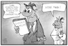 Cartoon: Corona-Panik (small) by Kostas Koufogiorgos tagged karikatur,koufogiorgos,illustration,cartoon,corona,virus,covid,apotheke,apotheker,panik,desinfektion,mundschutz