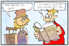 Cartoon: Corona-Test (small) by Kostas Koufogiorgos tagged karikatur,koufogiorgos,illustration,cartoon,urlaub,heimkehrer,corona,test,pflicht,lernen,pandemie,virus