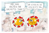 Cartoon: Corona (small) by Kostas Koufogiorgos tagged karikatur,koufogiorgos,pandemie,corona,virus,geschichte,ende