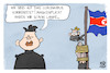 Cartoon: Corona in Nordkorea (small) by Kostas Koufogiorgos tagged karikatur,koufogiorgos,nordkorea,kim,jong,un,menschenrecht,maske