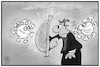 Cartoon: Corona vs. saisonale Grippe (small) by Kostas Koufogiorgos tagged karikatur,koufogiorgos,illustration,cartoon,corona,grippe,gesundheit,krankheit,abwehr,patient