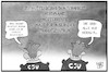 Cartoon: CSU-Die größten Erfolge (small) by Kostas Koufogiorgos tagged karikatur,koufogiorgos,illustration,cartoon,csu,werk,guttenberg,plagiat,mütterrente,herdprämie,maut,transitzentrum,politik,partei,neid