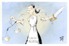 Cartoon: Cum-Ex-Prozess (small) by Kostas Koufogiorgos tagged karikatur,koufogiorgos,cum,ex,justitia,prozess,rechtsstaat
