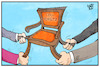 Cartoon: Der CDU-Vorsitz (small) by Kostas Koufogiorgos tagged karikatur,koufogiorgos,illustration,cartoon,cdu,vorsitz,stuhl,kampf,partei,demokratie,nachfolge,chefposten